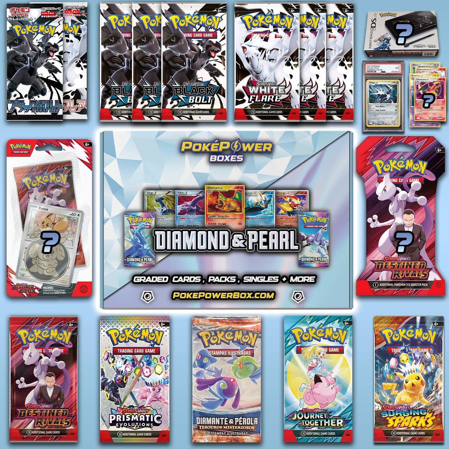💎 DIAMOND & PEARL Vintage Theme Box (Limited Edition) – PokéPower Box
